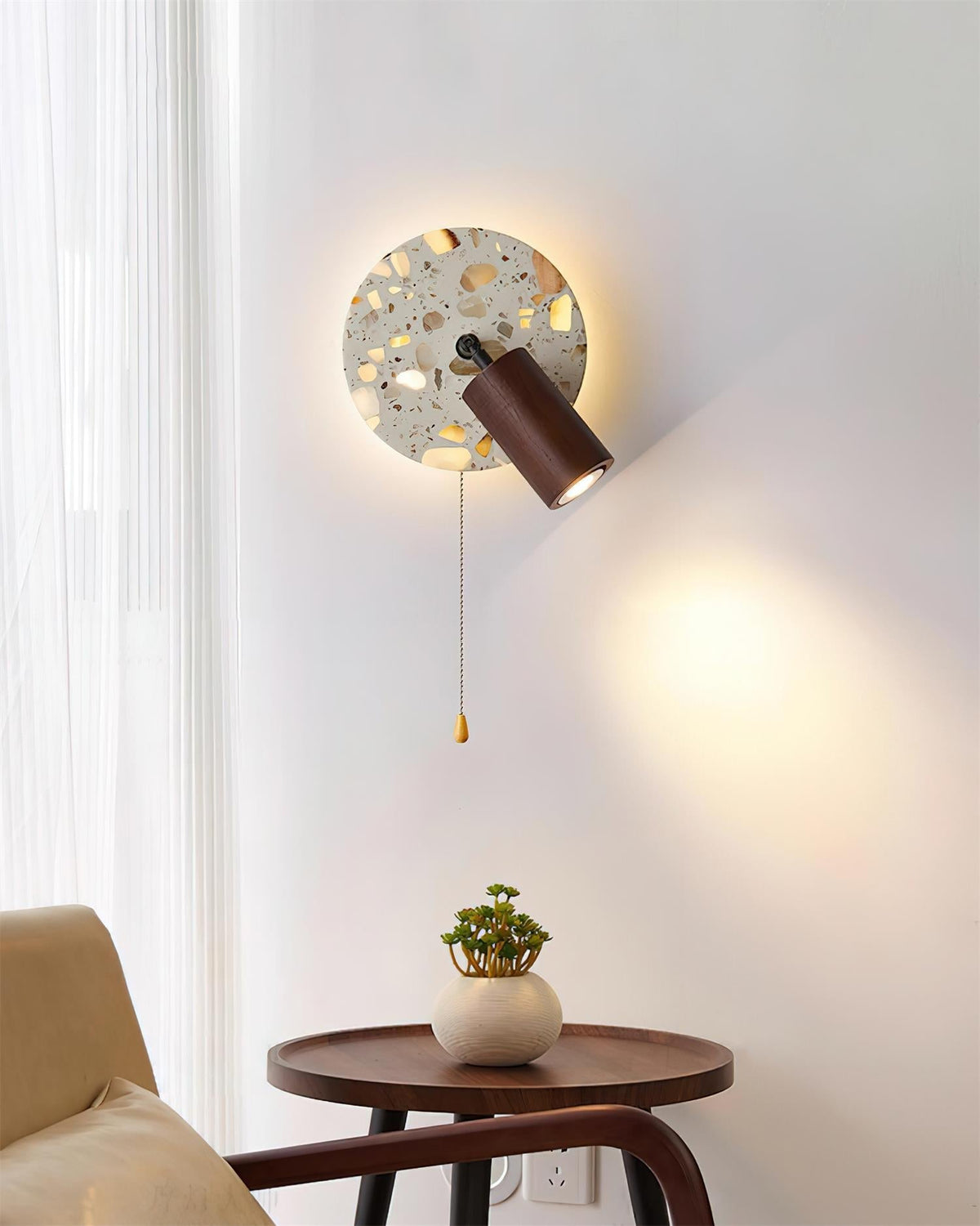 Sororeria Wandleuchte Beige Terrazzo