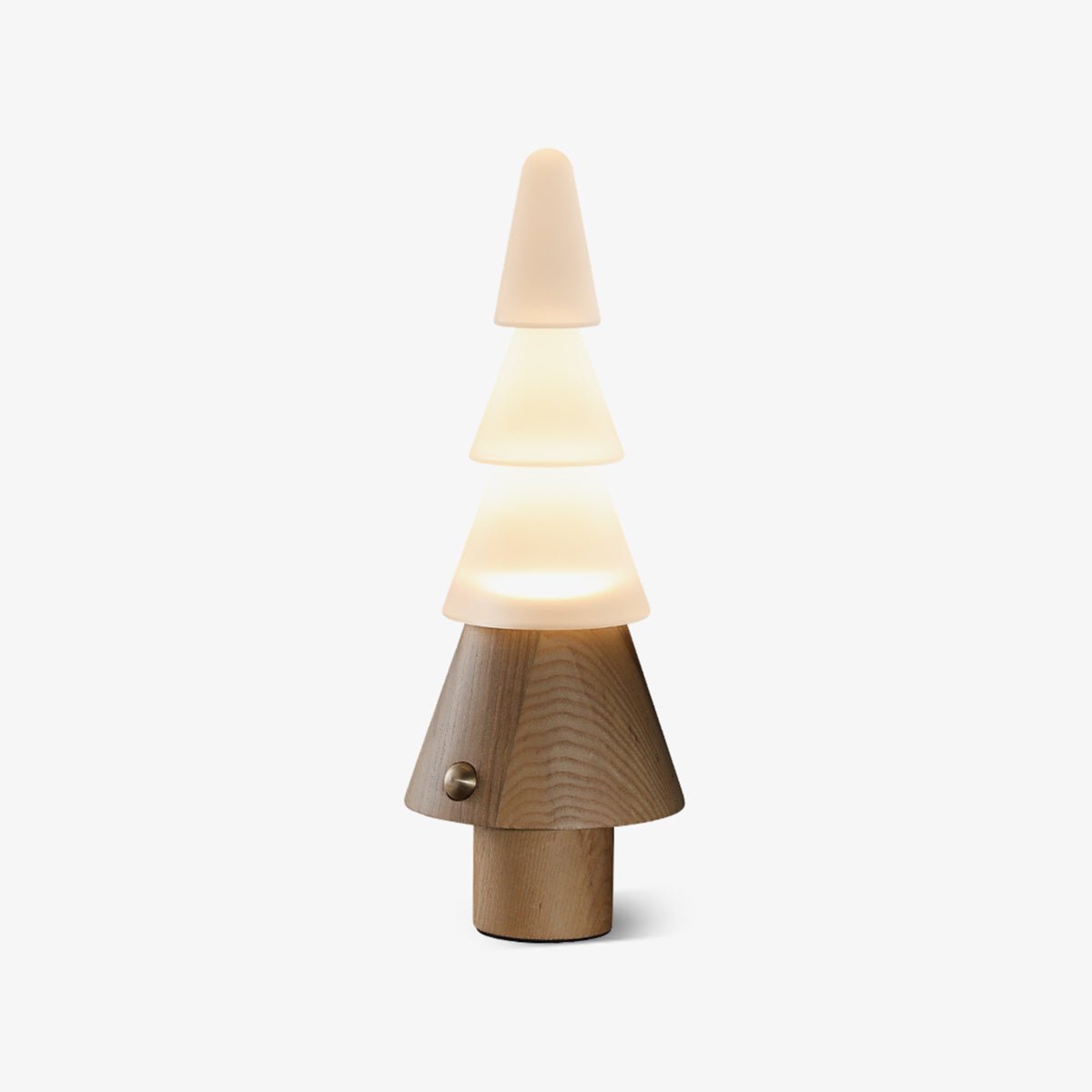 Elveette moderne Tischleuchte aus Holz