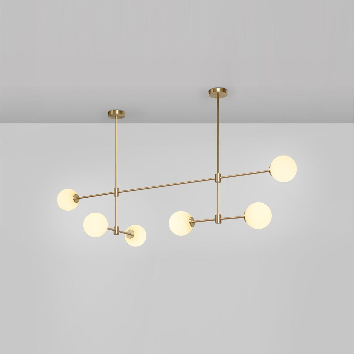 Eiroaine Kronleuchter aus Glas in Kugelgestalt minimalistisch für Esszimmer | Cielum