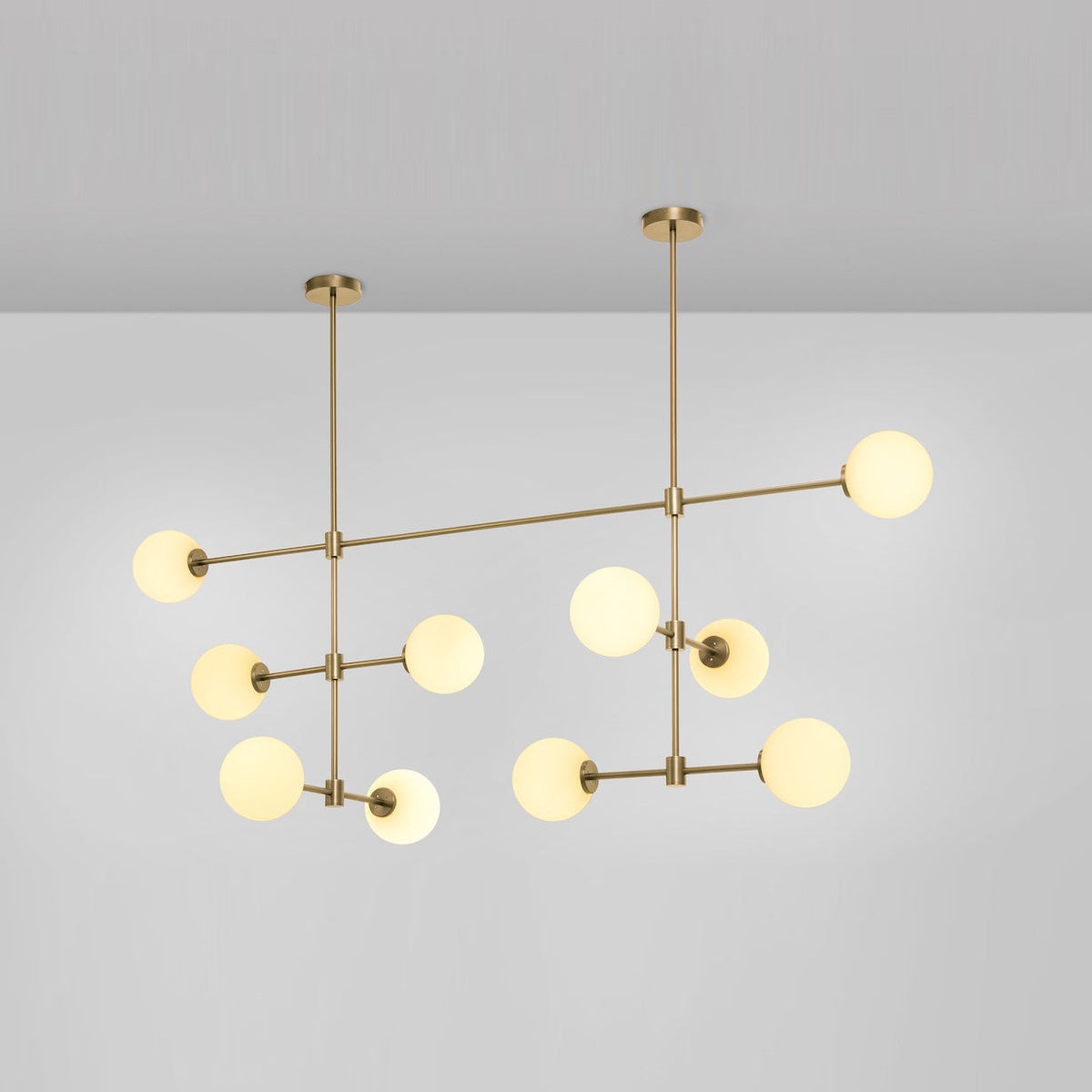 Eiroaine Kronleuchter aus Glas in Kugelgestalt minimalistisch für Esszimmer | Cielum
