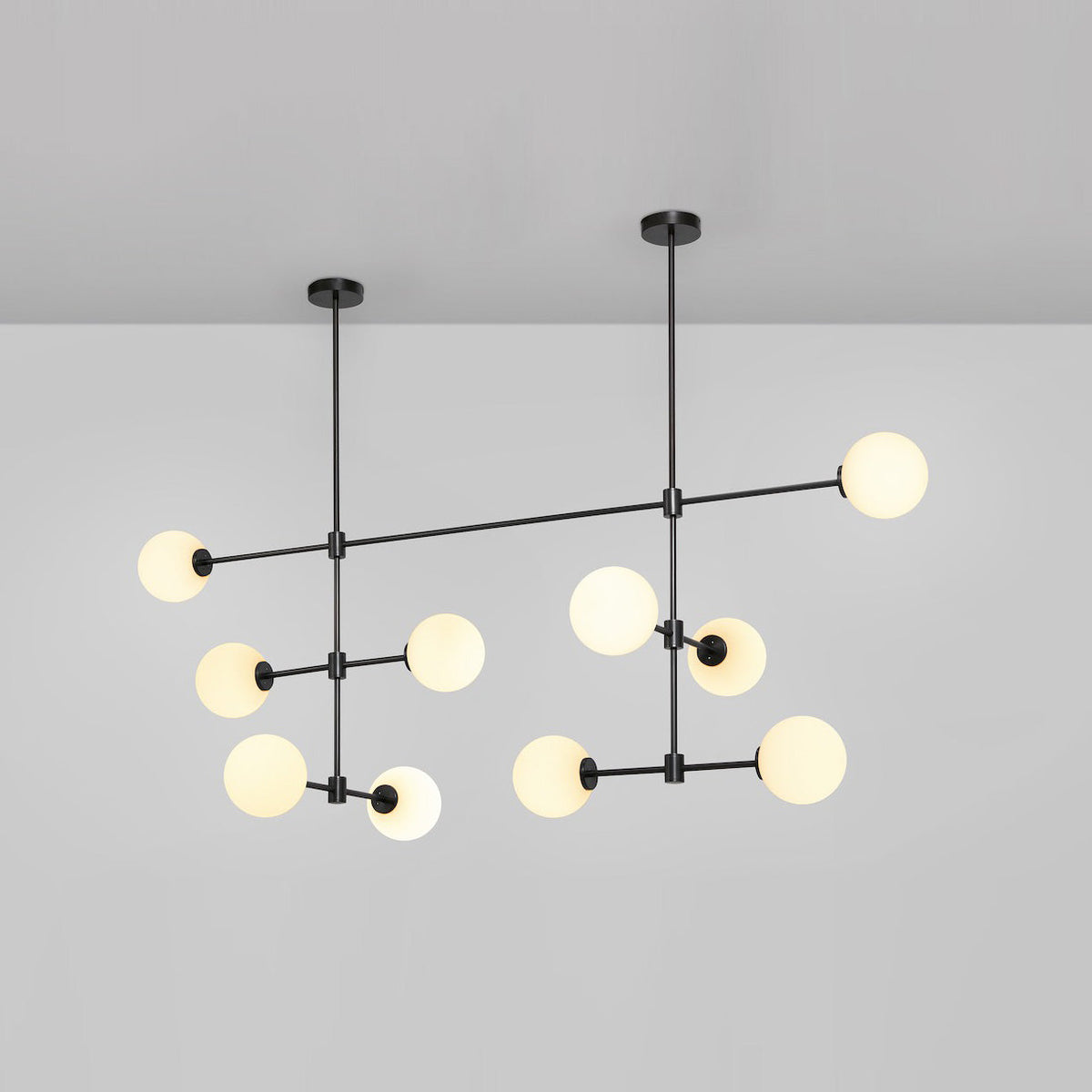 Eiroaine Kronleuchter aus Glas in Kugelgestalt minimalistisch für Esszimmer | Cielum