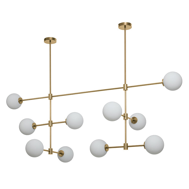 Eiroaine Kronleuchter aus Glas in Kugelgestalt minimalistisch für Esszimmer | Cielum