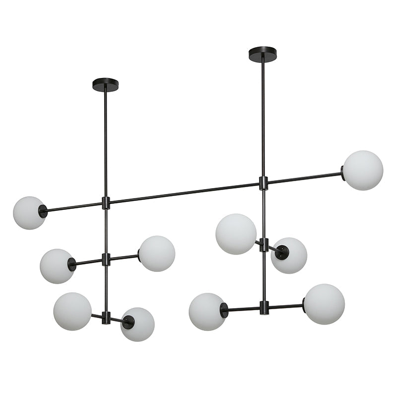 Eiroaine Kronleuchter aus Glas in Kugelgestalt minimalistisch für Esszimmer | Cielum