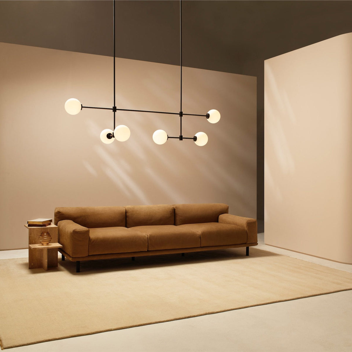 Eiroaine Kronleuchter aus Glas in Kugelgestalt minimalistisch für Esszimmer | Cielum