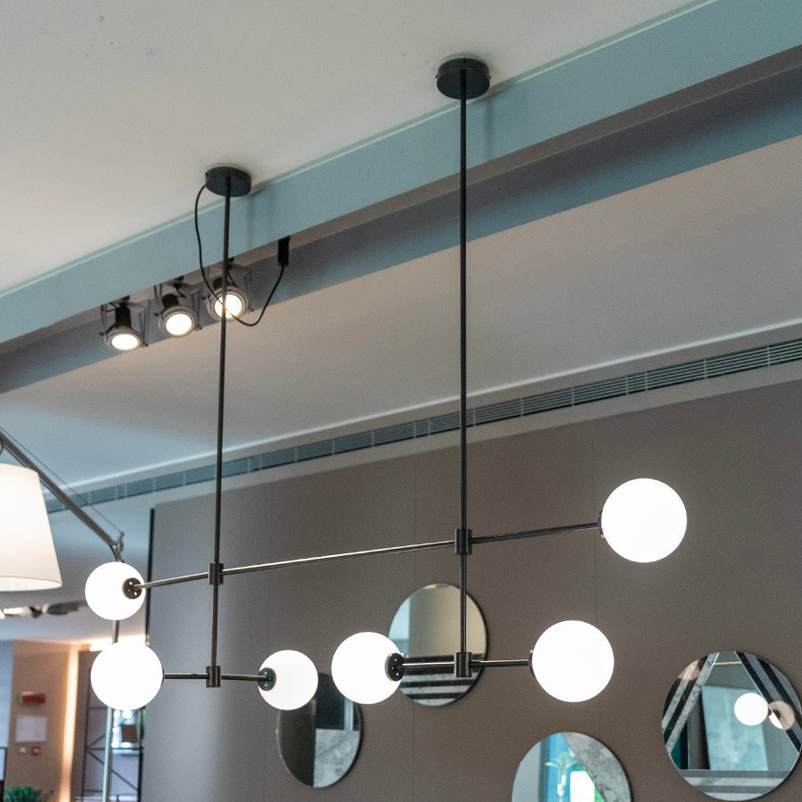 Eiroaine Kronleuchter aus Glas in Kugelgestalt minimalistisch für Esszimmer | Cielum