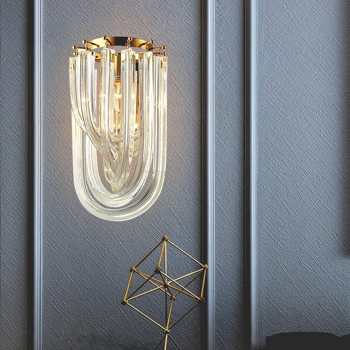 Aurelix Trevi Wandleuchte aus Glas