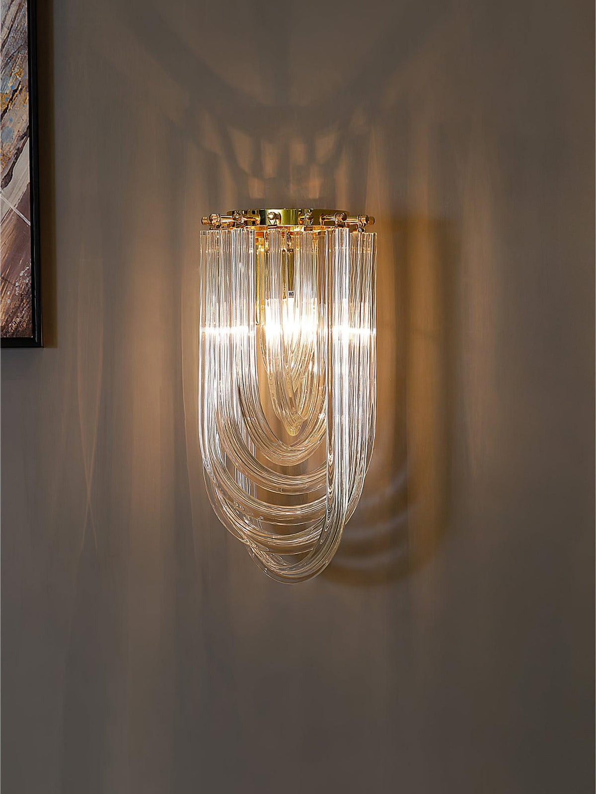 Aurelix Trevi Wandleuchte aus Glas