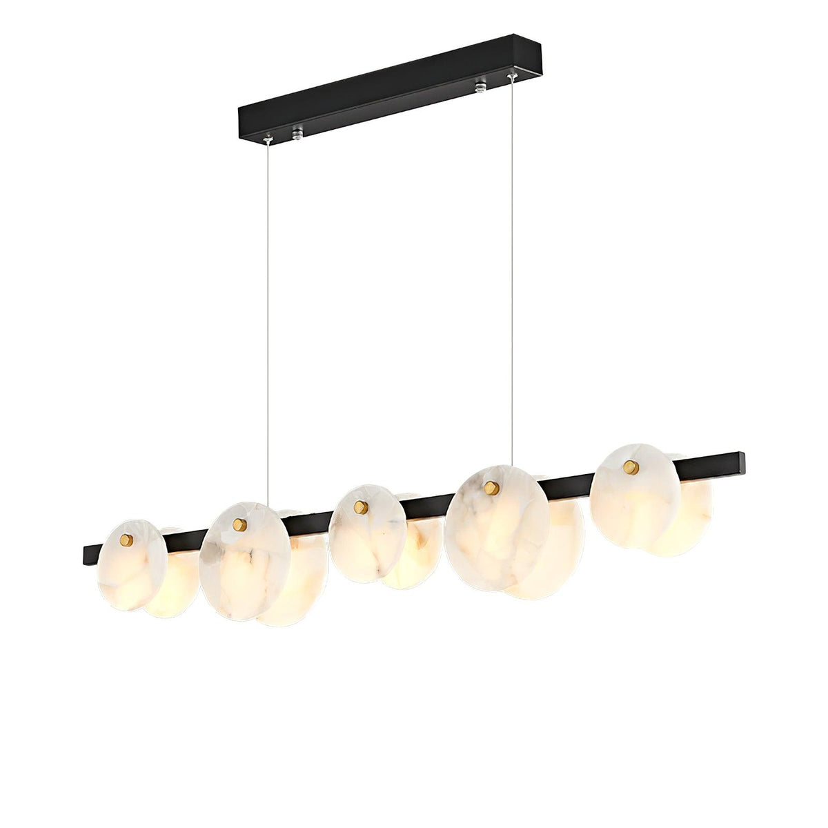 Olirel lineare Pendelleuchte aus Alabaster