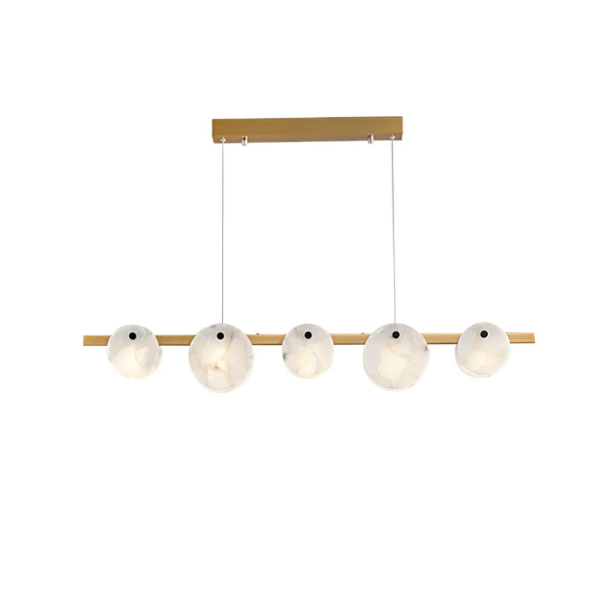 Olirel lineare Pendelleuchte aus Alabaster