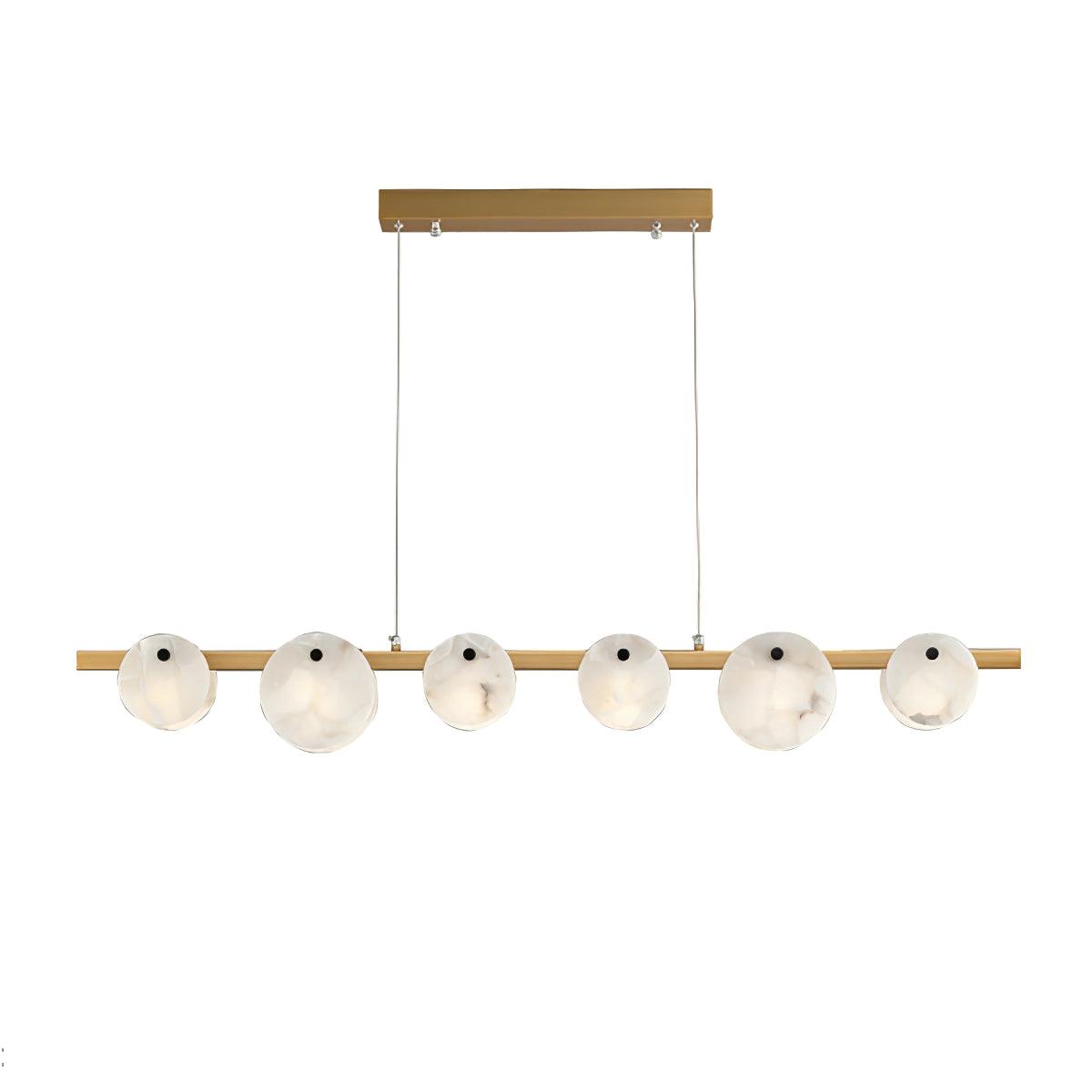 Olirel lineare Pendelleuchte aus Alabaster