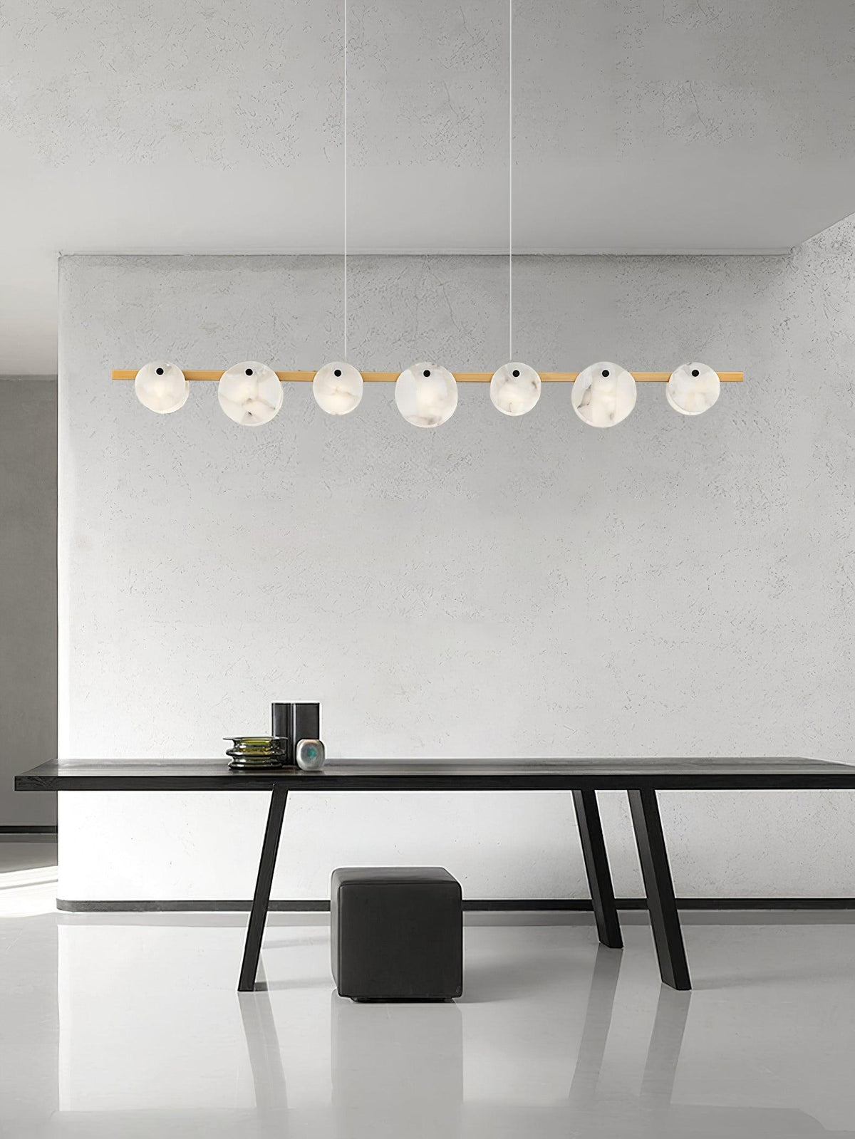 Olirel lineare Pendelleuchte aus Alabaster