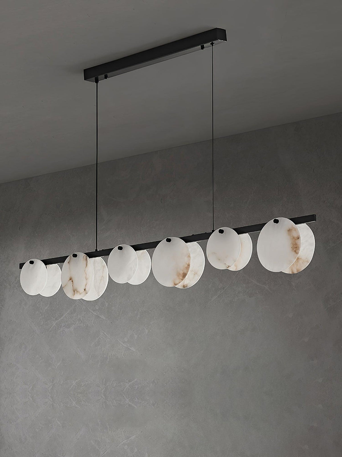 Olirel lineare Pendelleuchte aus Alabaster