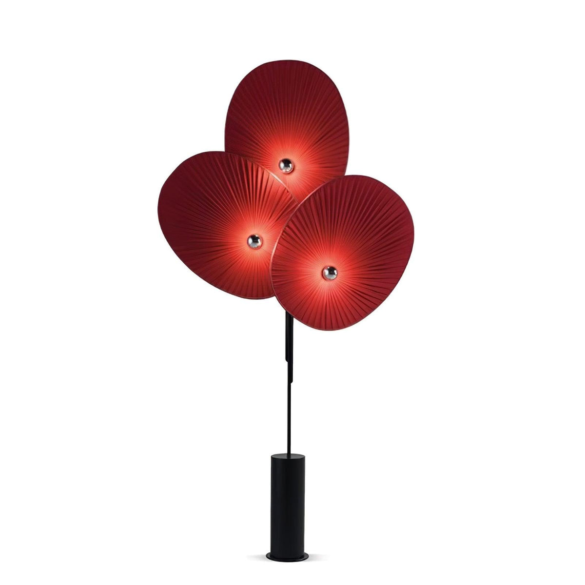 Scarlet Petal-Stoff-Stehleuchte