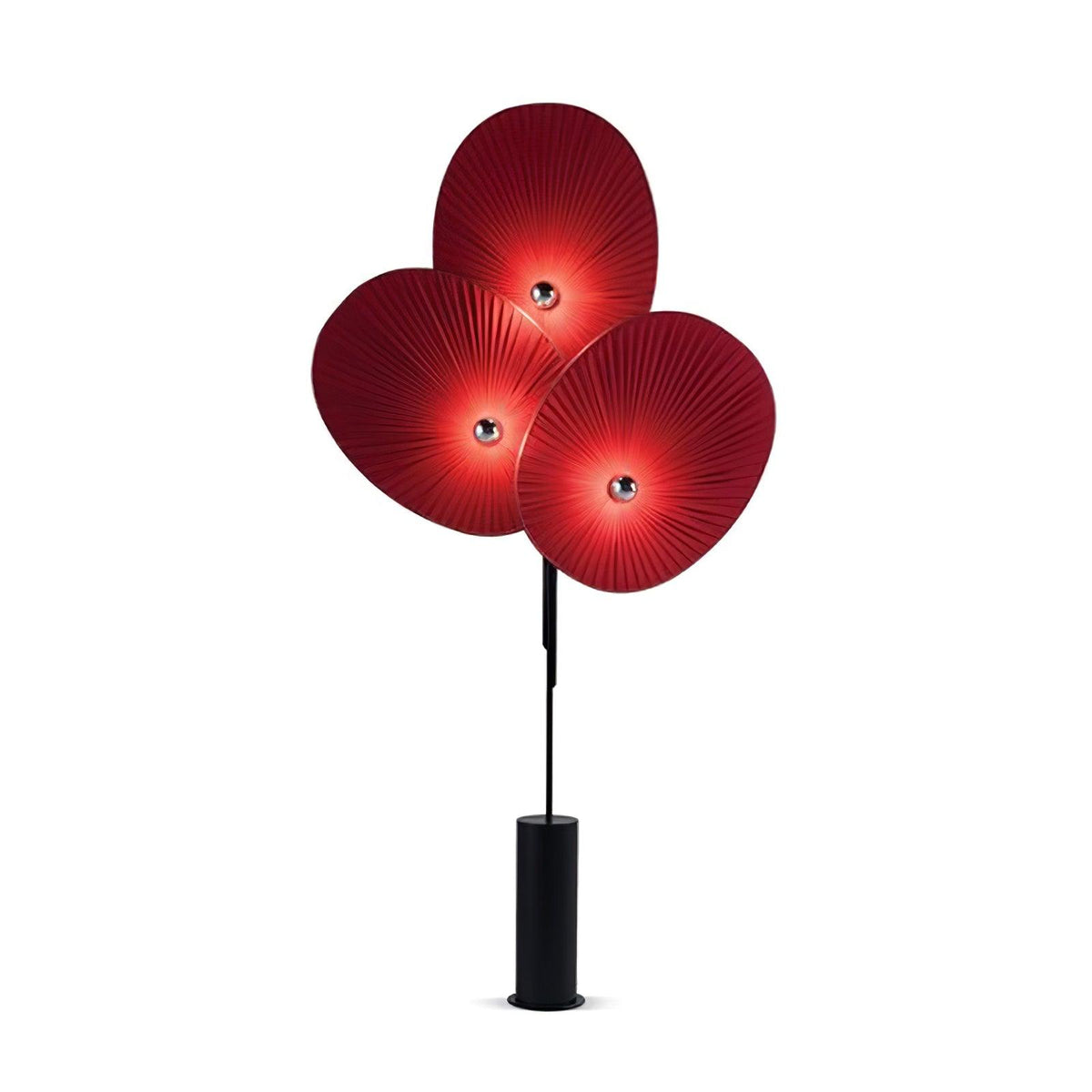 Scarlet Petal-Stoff-Stehleuchte