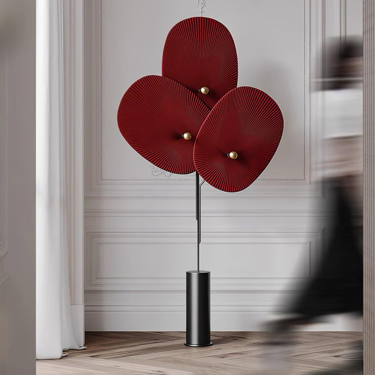 Scarlet Petal-Stoff-Stehleuchte