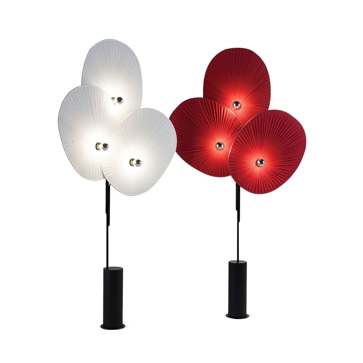 Scarlet Petal-Stoff-Stehleuchte