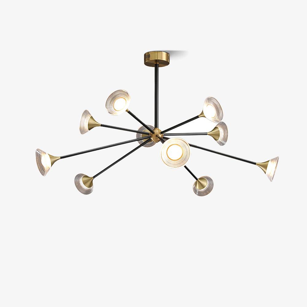 Myzoraris Kronleuchter im Mid-Century-Moderner Stil aus Glas