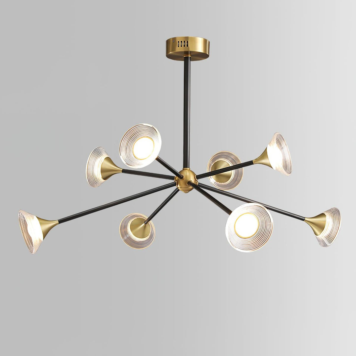 Myzoraris Kronleuchter im Mid-Century-Moderner Stil aus Glas