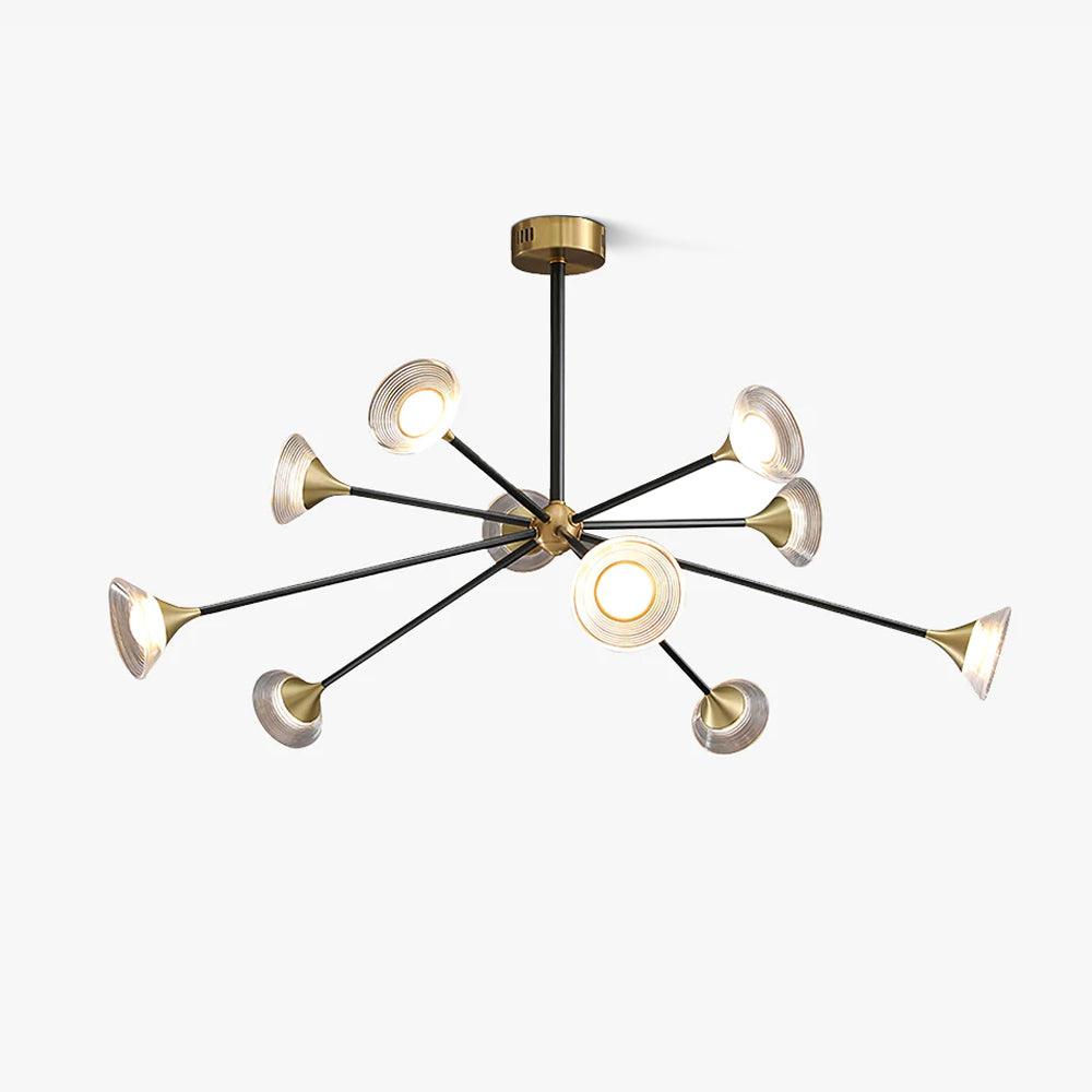 Myzoraris Kronleuchter im Mid-Century-Moderner Stil aus Glas