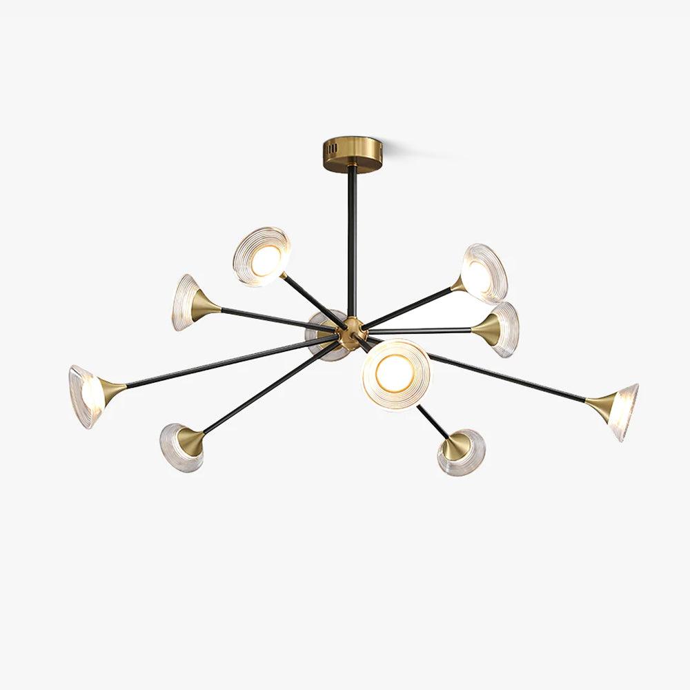 Myzoraris Kronleuchter im Mid-Century-Moderner Stil aus Glas