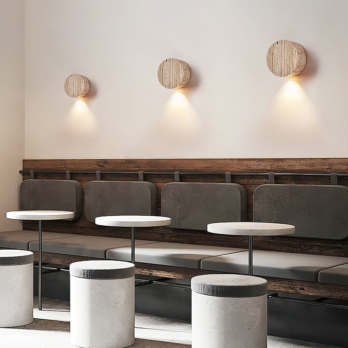 Tavoraya Travertine Wandleuchte