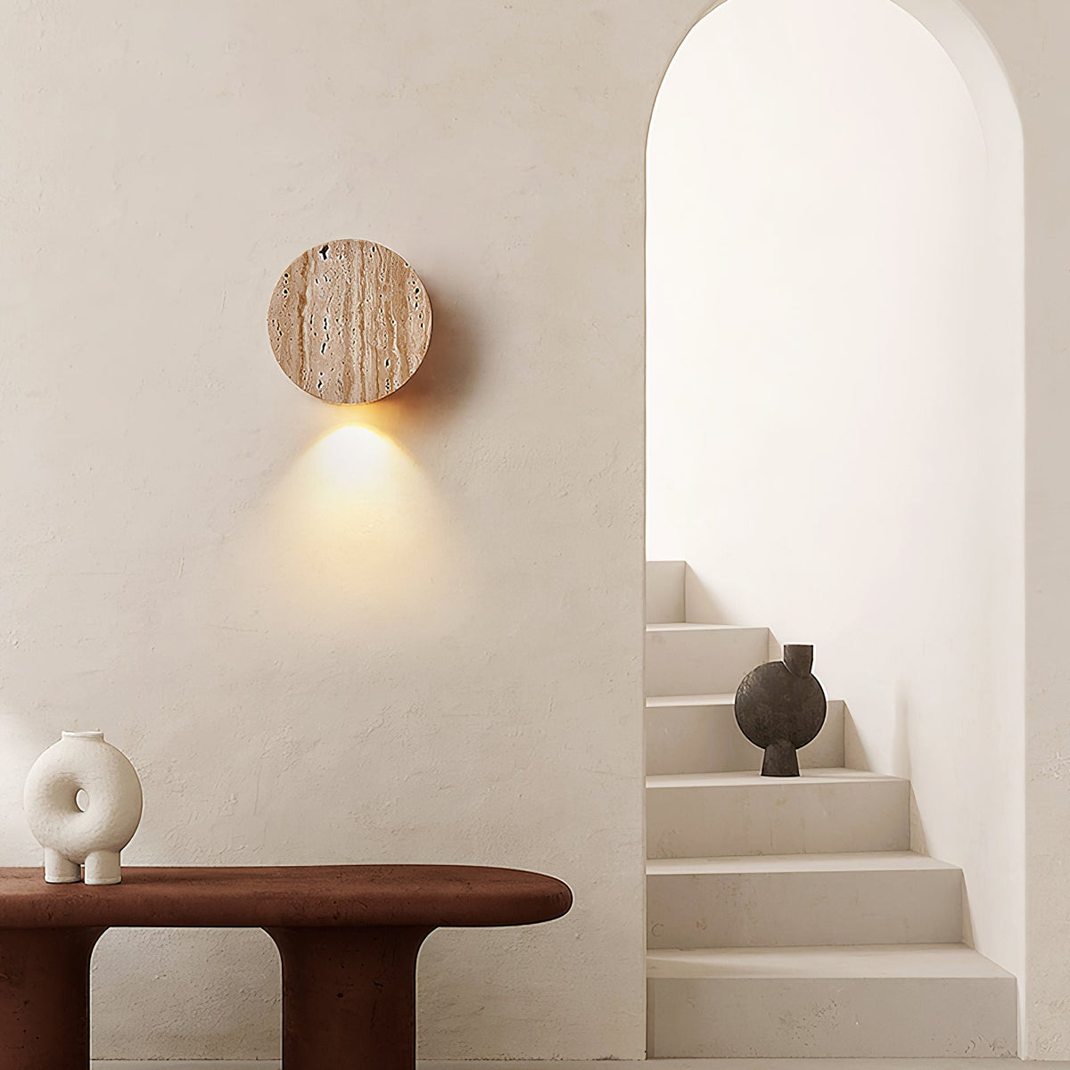 Tavoraya Travertine Wandleuchte