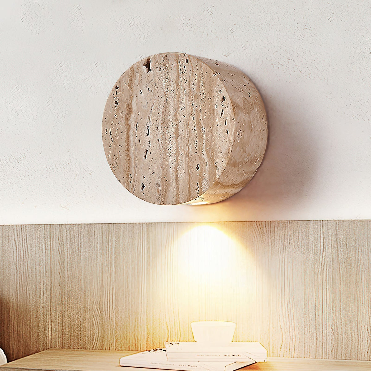 Tavoraya Travertine Wandleuchte