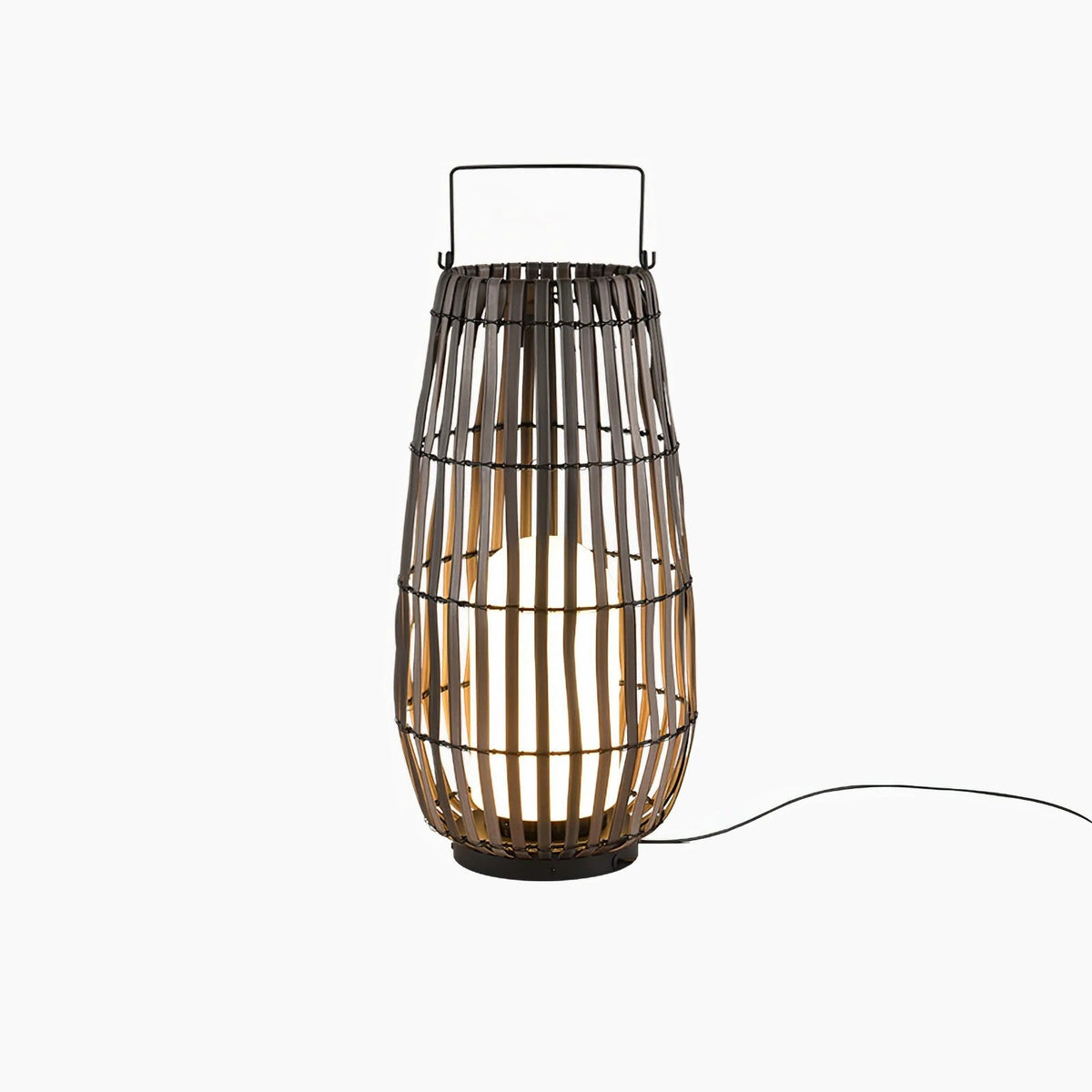 Veshael Tropische Geflochtene Laterne Außenlampe