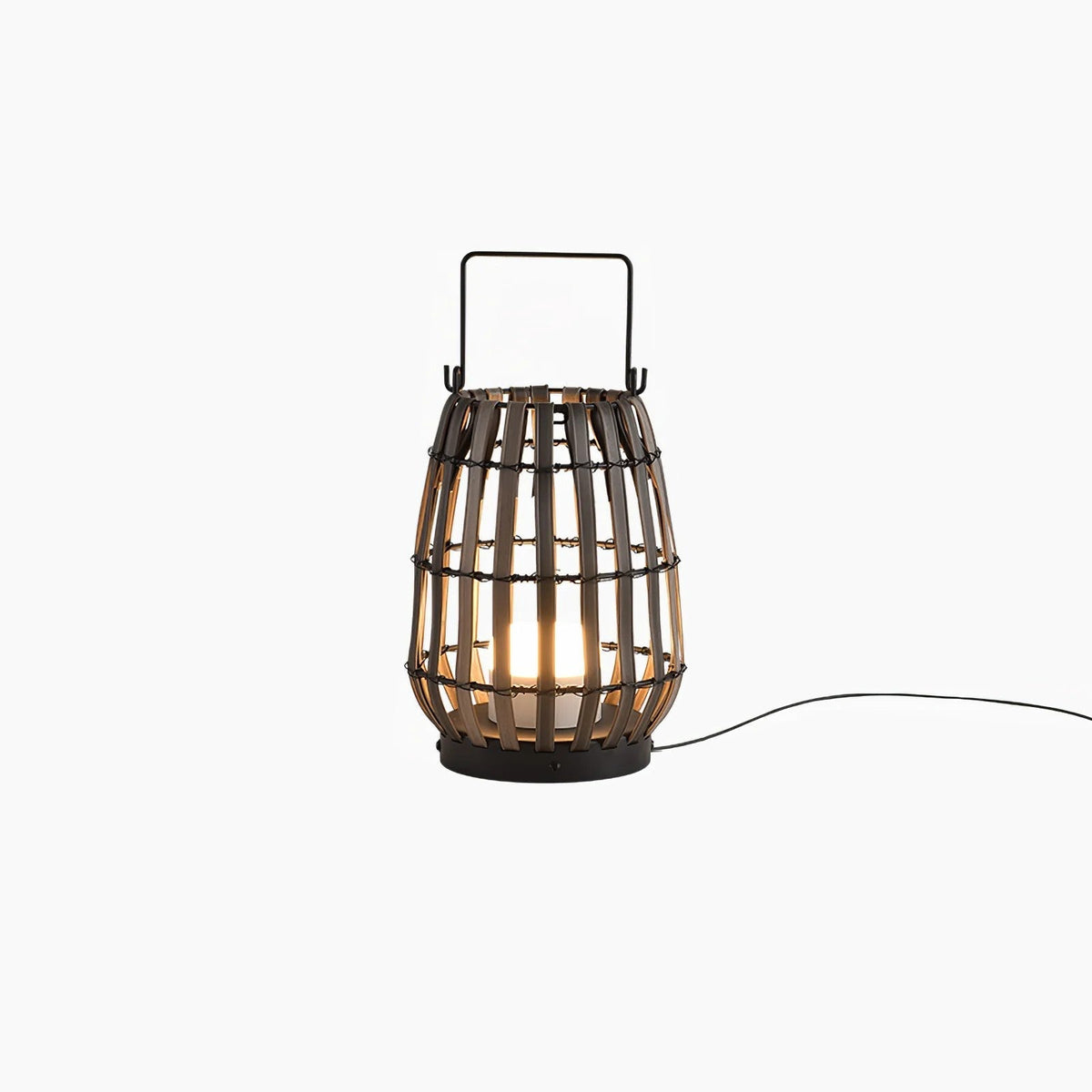 Veshael Tropische Geflochtene Laterne Außenlampe