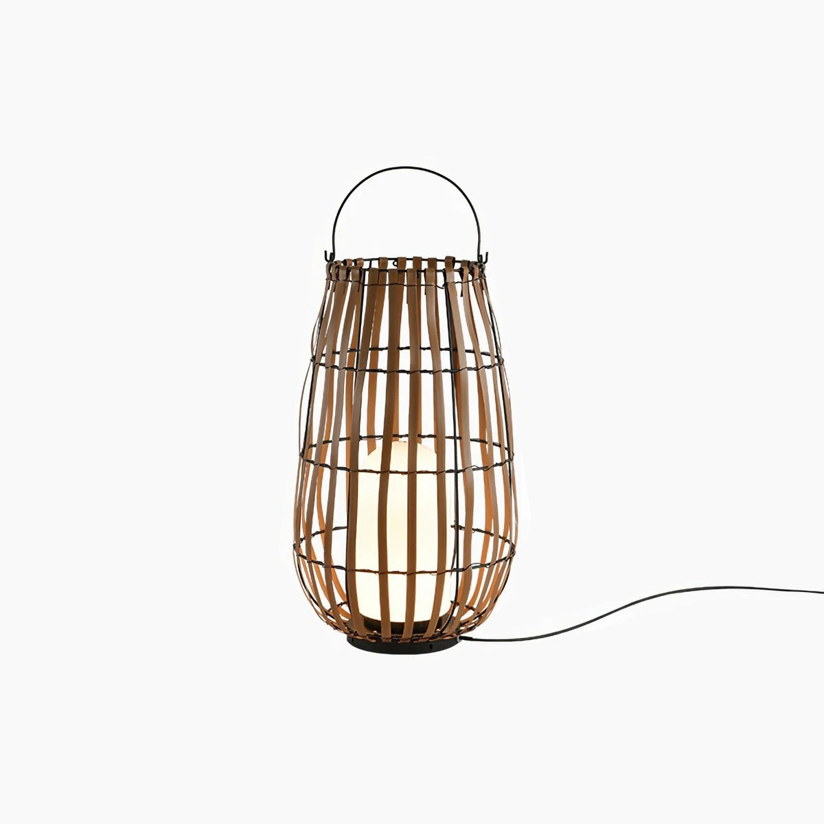 Veshael Tropische Geflochtene Laterne Außenlampe