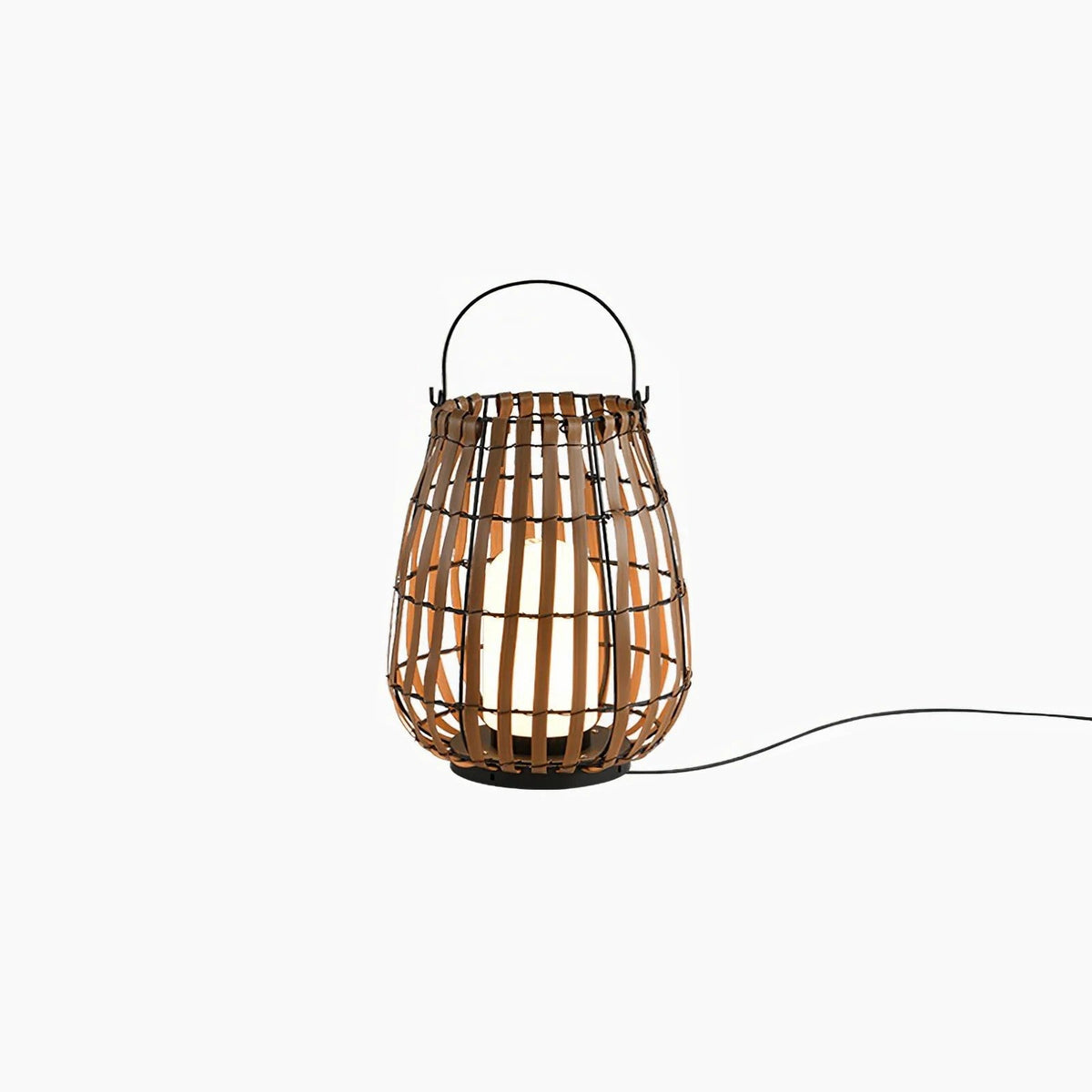 Veshael Tropische Geflochtene Laterne Außenlampe