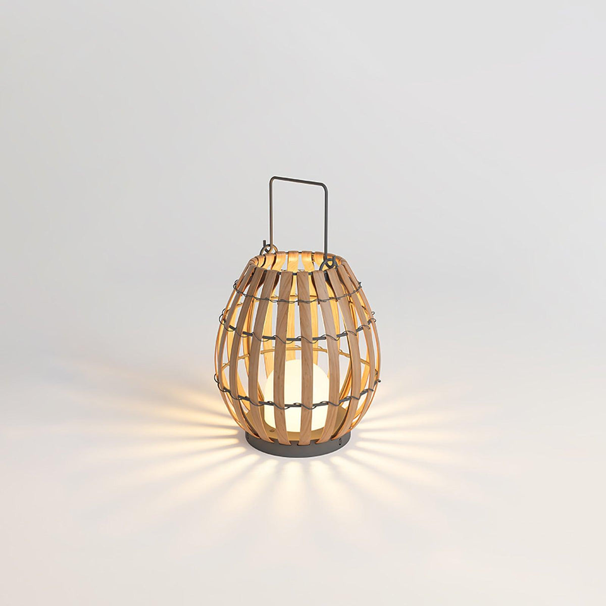 Veshael Tropische Geflochtene Laterne Außenlampe