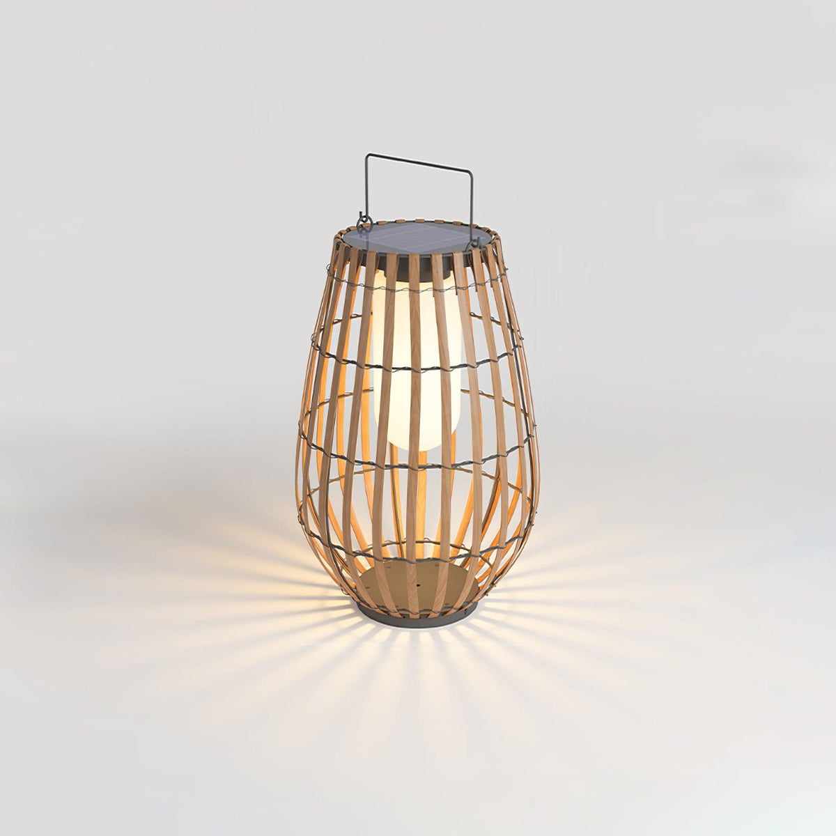 Veshael Tropische Geflochtene Laterne Außenlampe