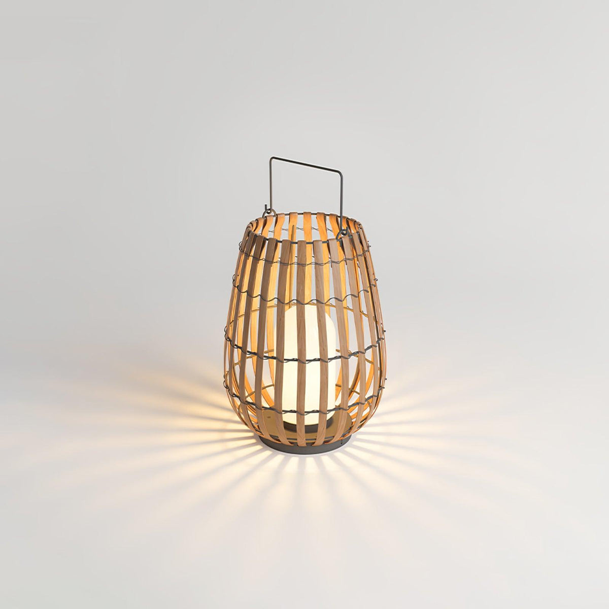 Veshael Tropische Geflochtene Laterne Außenlampe