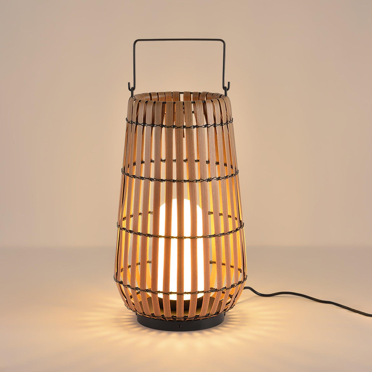 Veshael Tropische Geflochtene Laterne Außenlampe