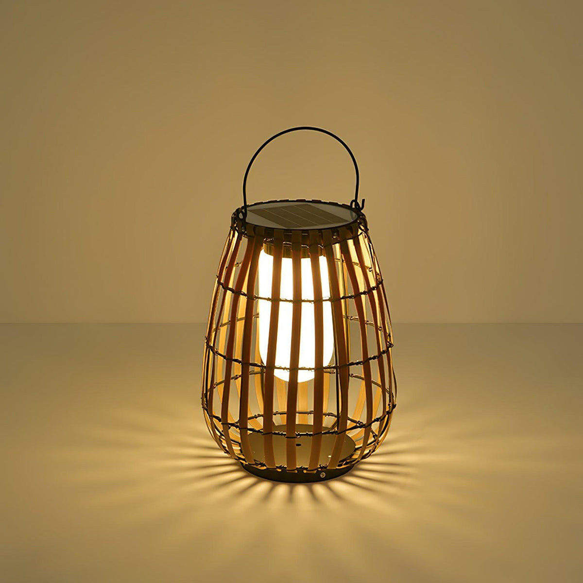 Veshael Tropische Geflochtene Laterne Außenlampe