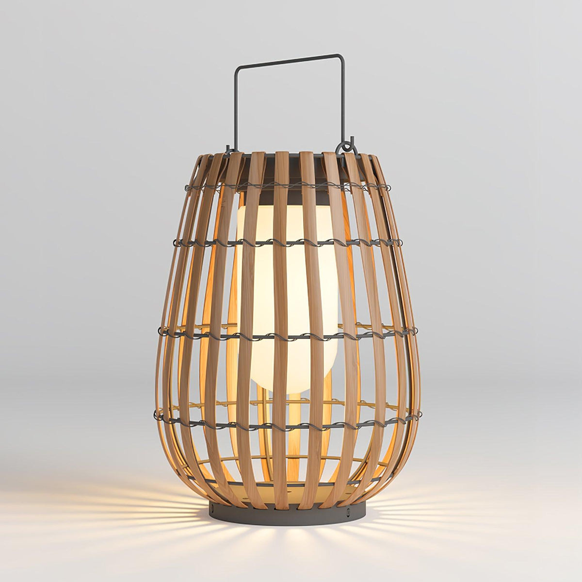 Veshael Tropische Geflochtene Laterne Außenlampe