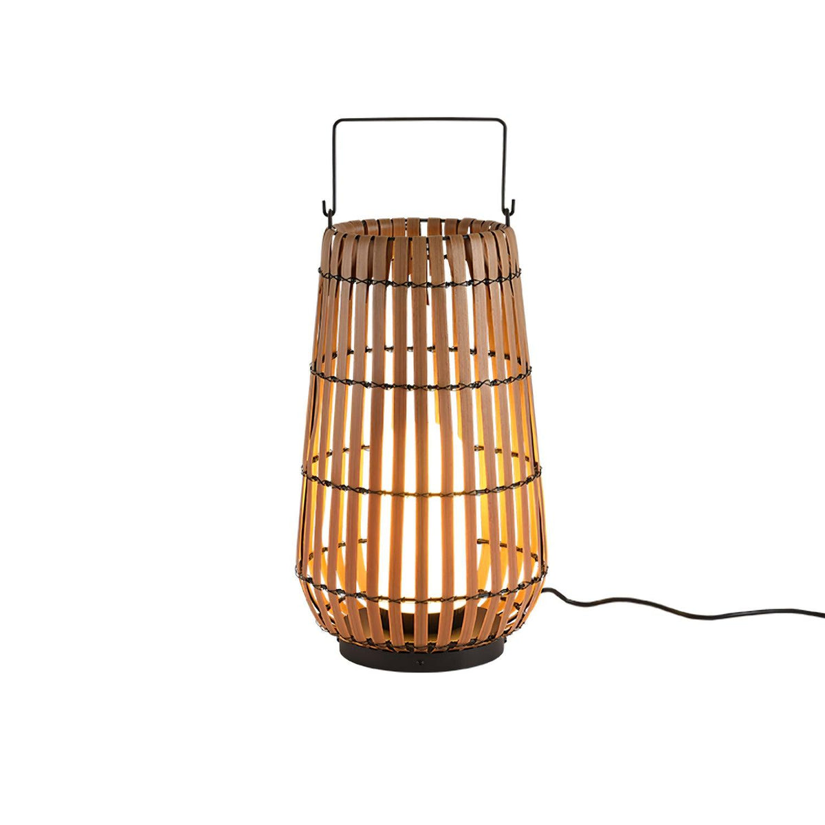 Veshael Tropische Geflochtene Laterne Außenlampe