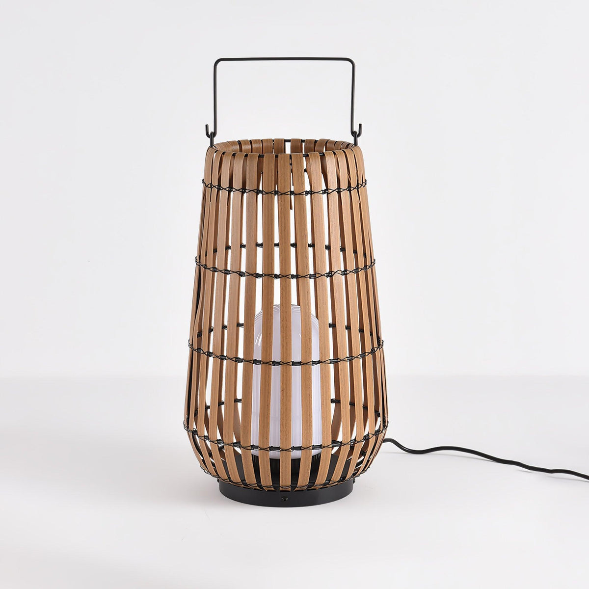 Veshael Tropische Geflochtene Laterne Außenlampe