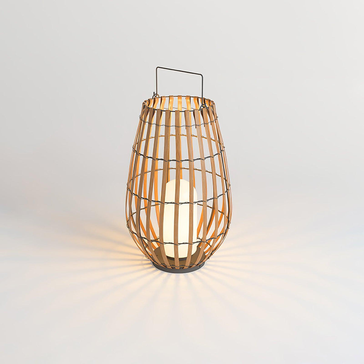 Veshael Tropische Geflochtene Laterne Außenlampe