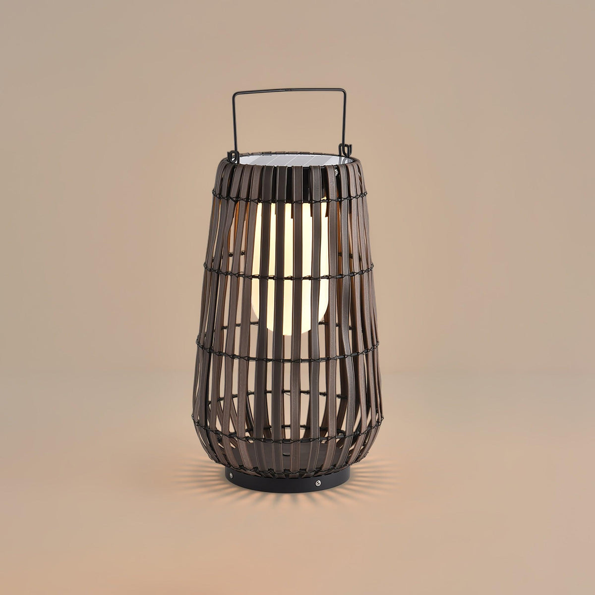Veshael Tropische Geflochtene Laterne Außenlampe