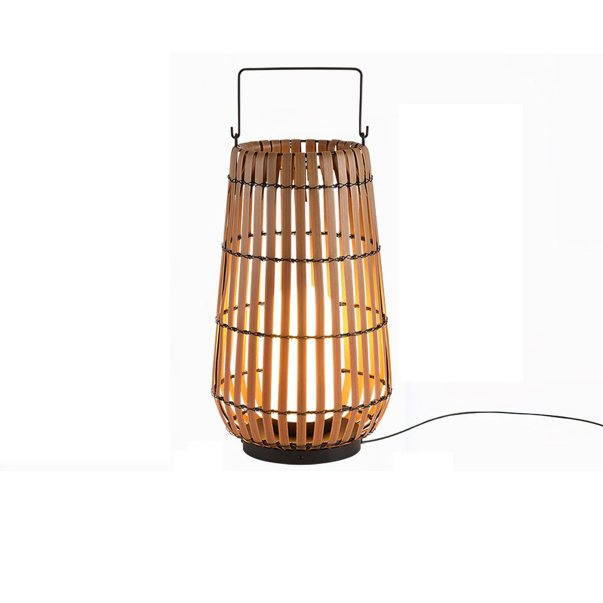 Veshael Tropische Geflochtene Laterne Außenlampe