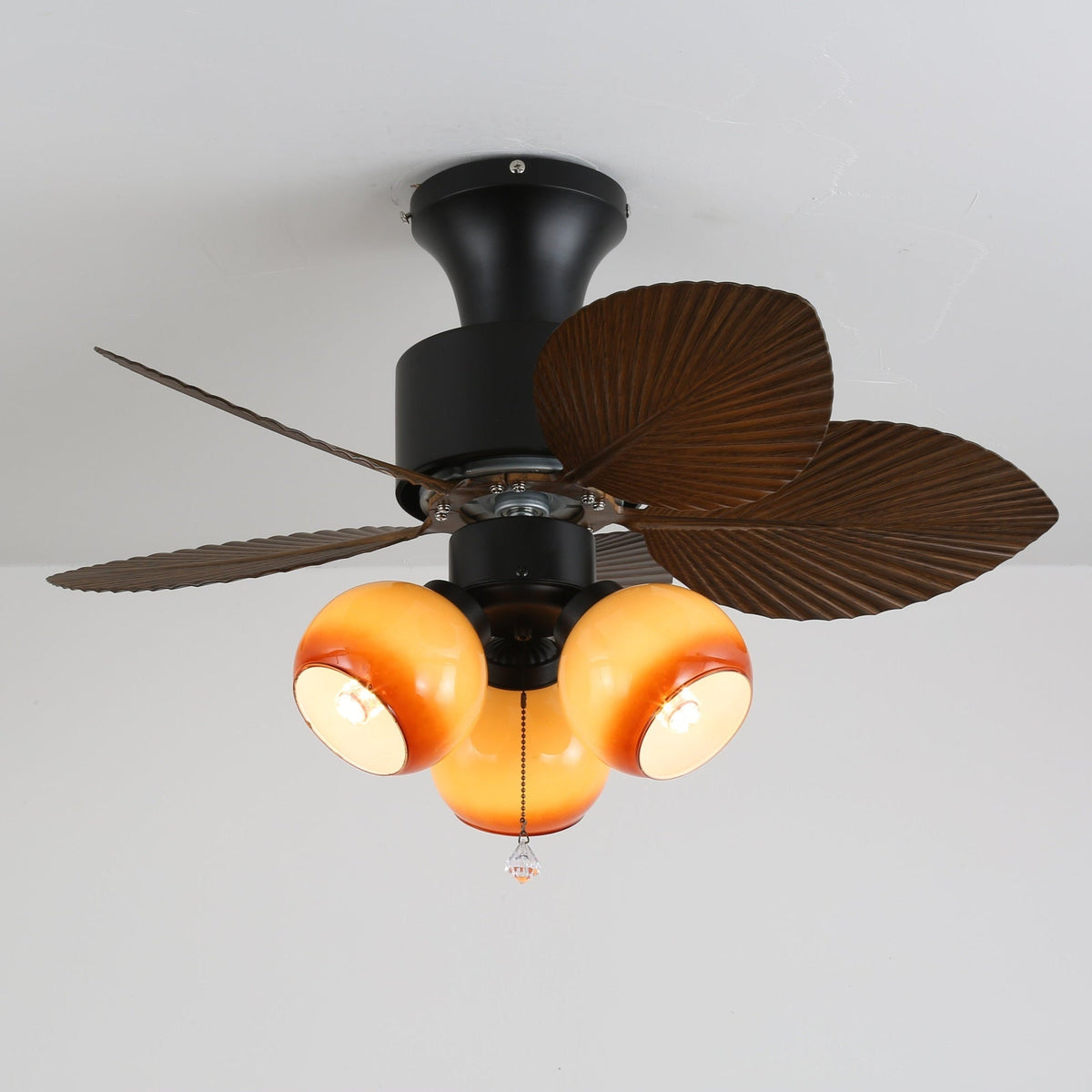 Marvella Vintage Deckenventilator mit Beleuchtung aus Holz