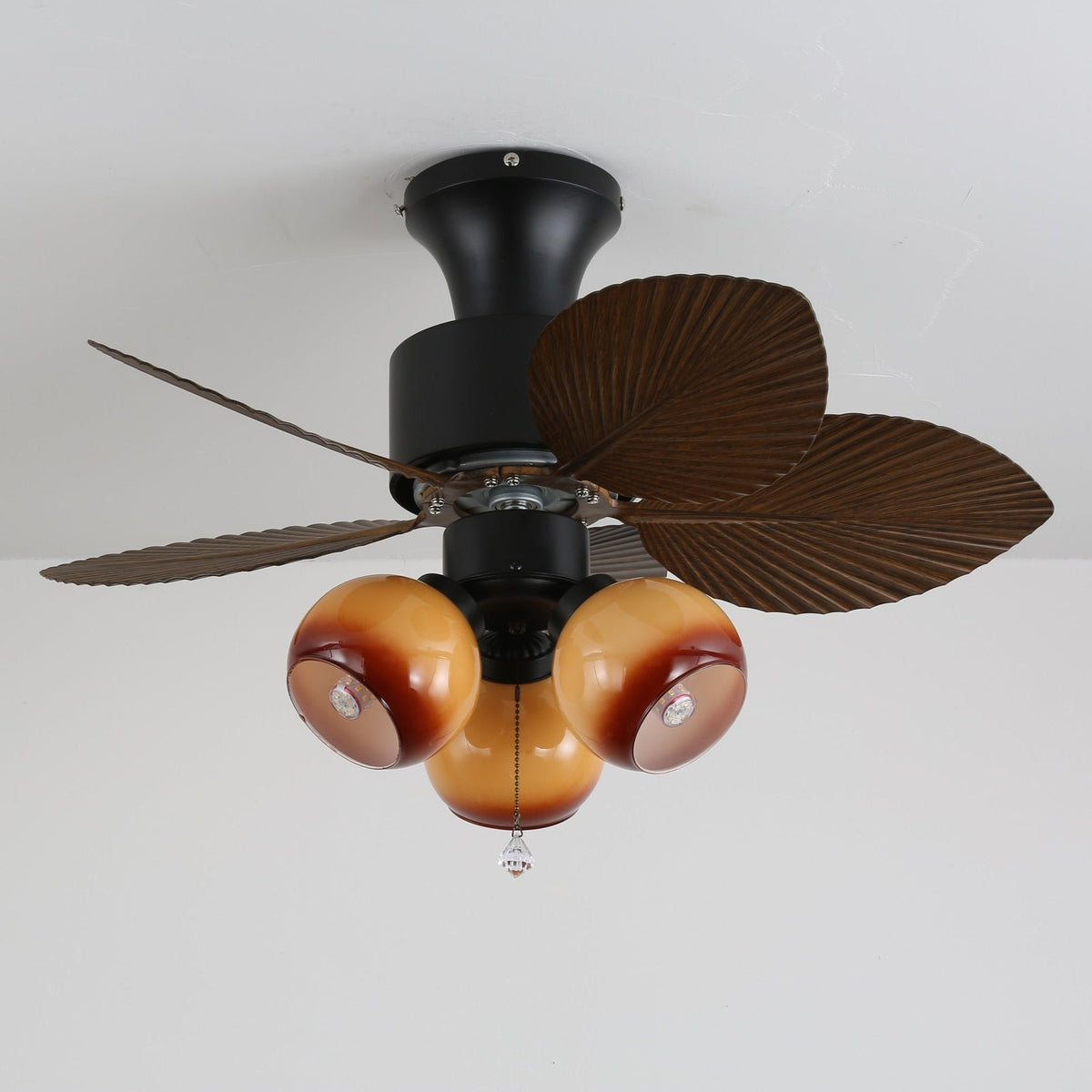 Marvella Vintage Deckenventilator mit Beleuchtung aus Holz