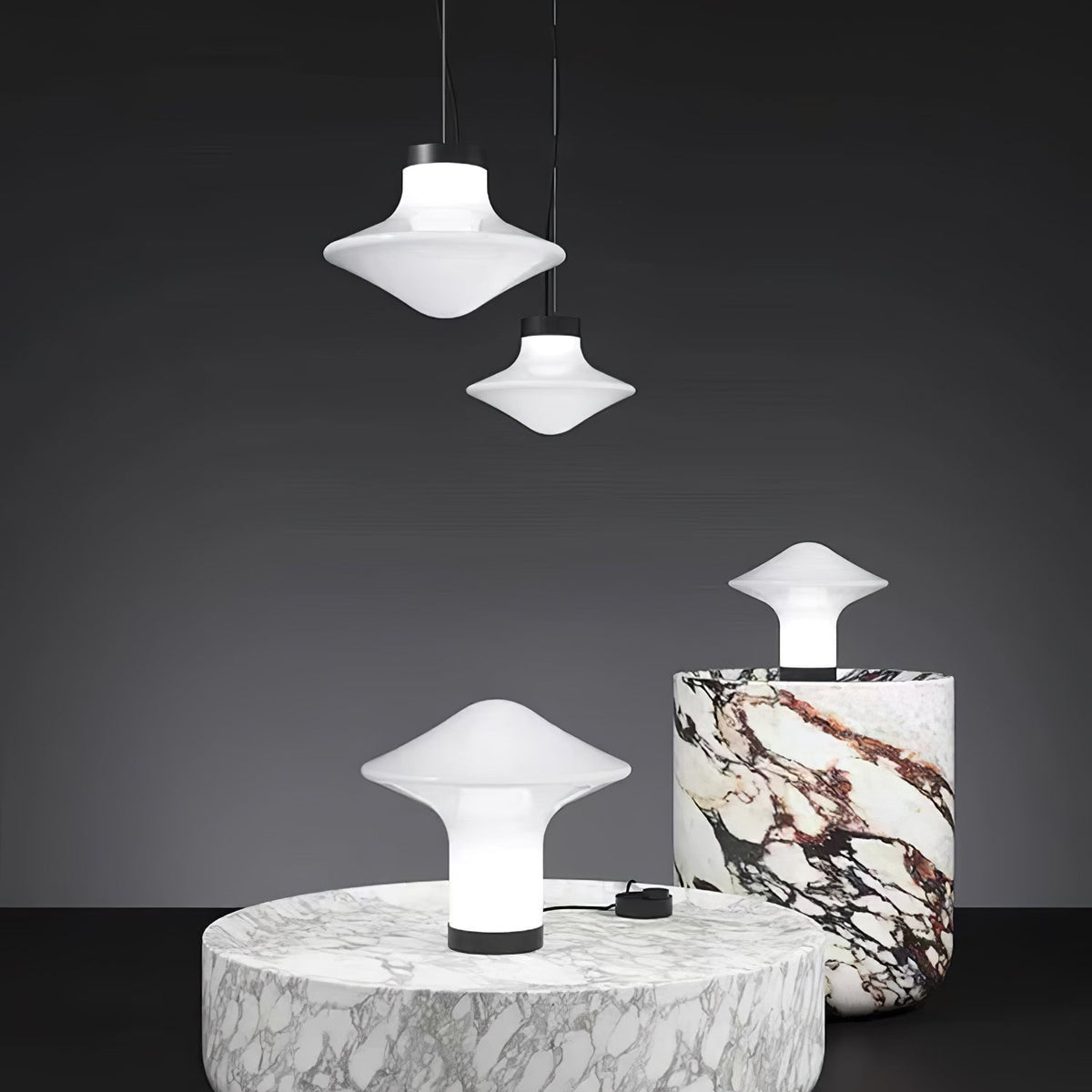 Esoleth Premium Nordische Kunstglas-Pendelleuchte