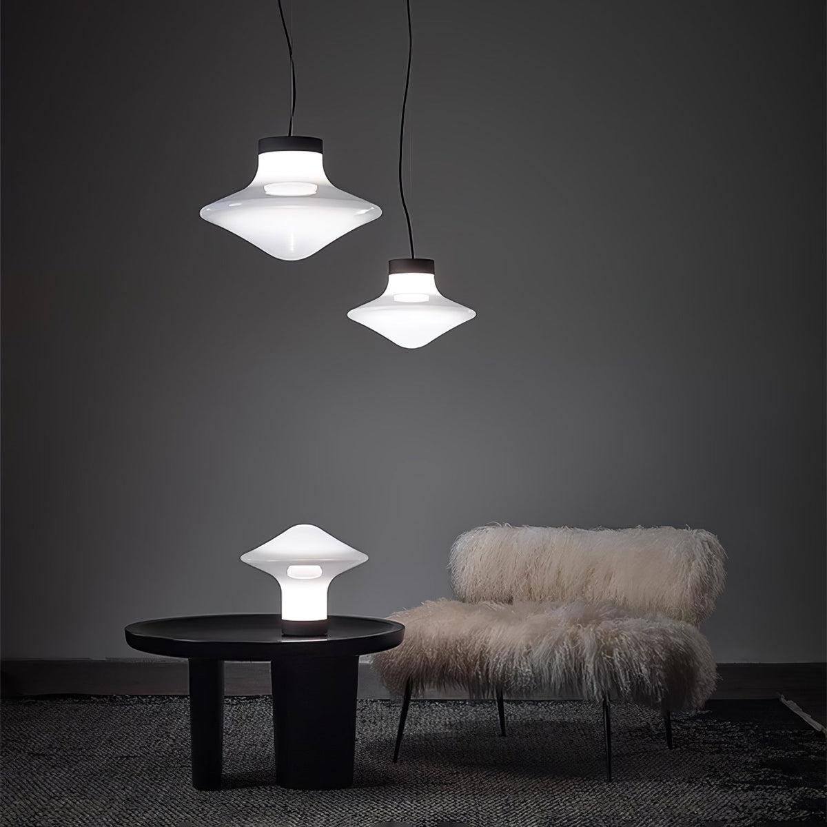 Esoleth Premium Nordische Kunstglas-Pendelleuchte