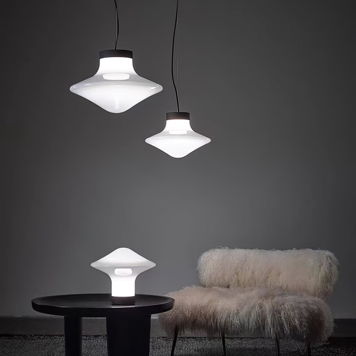 Esoleth Premium Nordische Kunstglas-Pendelleuchte