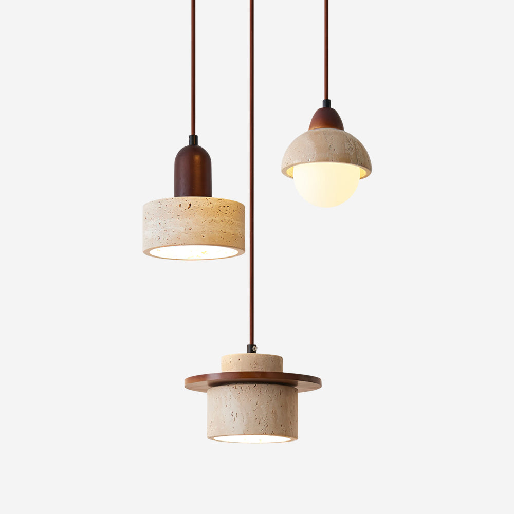 Eluno Pendelleuchte Multi-Light Travertin