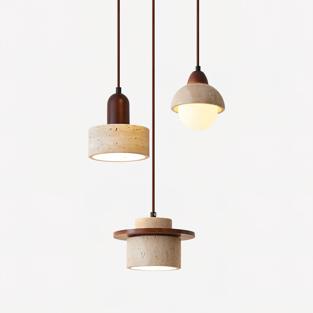 Eluno Pendelleuchte Multi-Light Travertin