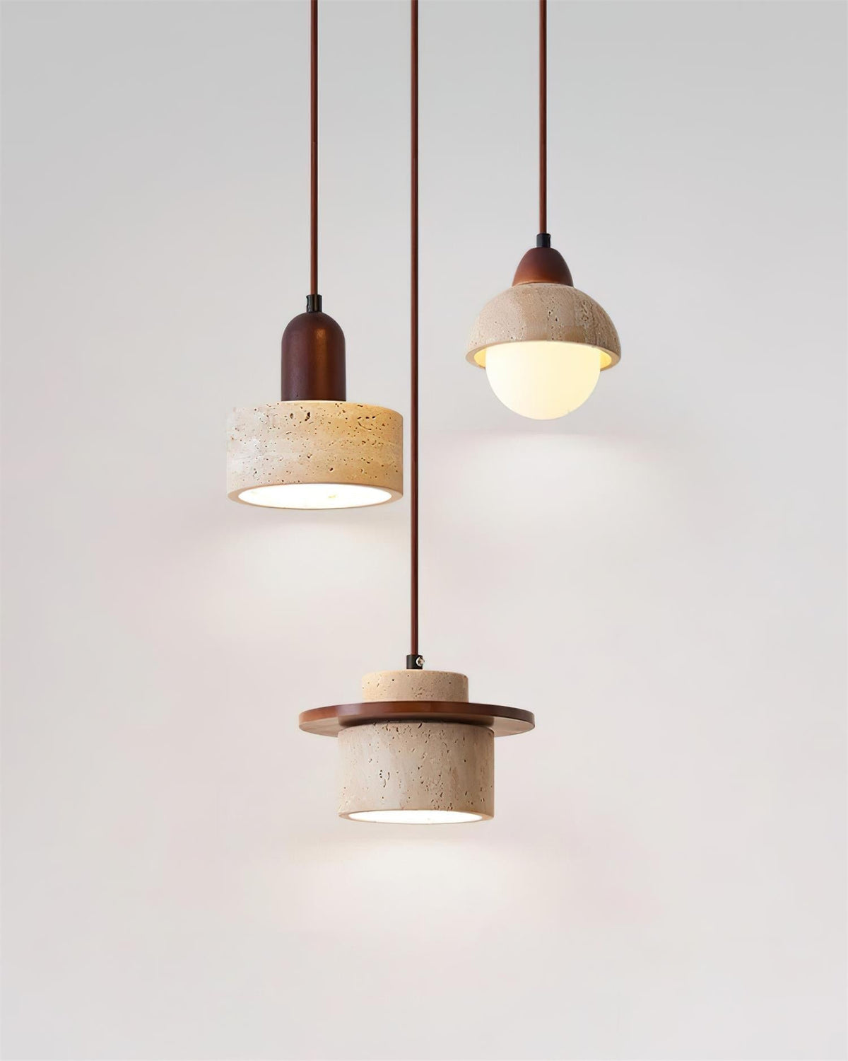 Eluno Pendelleuchte Multi-Light Travertin